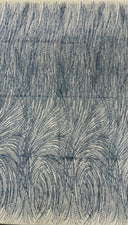 Shell Glitter Design Mesh Lace Fabric - Glitter Shell Pattern, 54" Width (1 Yard)