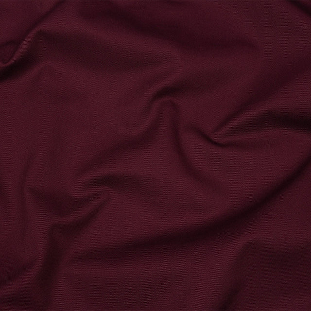 Organic Cotton Twill - Maroon - Stratton Collection