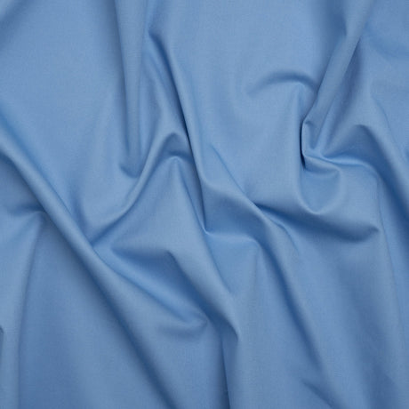 Organic Cotton Twill - Ice Blue and White - Stratton Collection