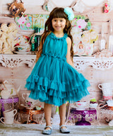 Unik Girl Tulle Layered Dress - Tulle Fabric, Layered Design, Multiple Colors, Sizes 4-10 (1 Piece)