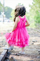 Unik Girl Tulle Layered Dress - Tulle Fabric, Layered Design, Multiple Colors, Sizes 4-10 (1 Piece)