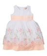 Embroidered Party Dress With Sash And Flower Girls Fancy Dresses - Embroidered Party Dress, Colorful, Sizes 12Month To 10 (1 Piece)