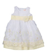 Embroidered Party Dress With Sash And Flower Girls Fancy Dresses - Embroidered Party Dress, Girls Fancy Dresses, Colorful, Special Occasion, 12Month To 10 (1 Piece)