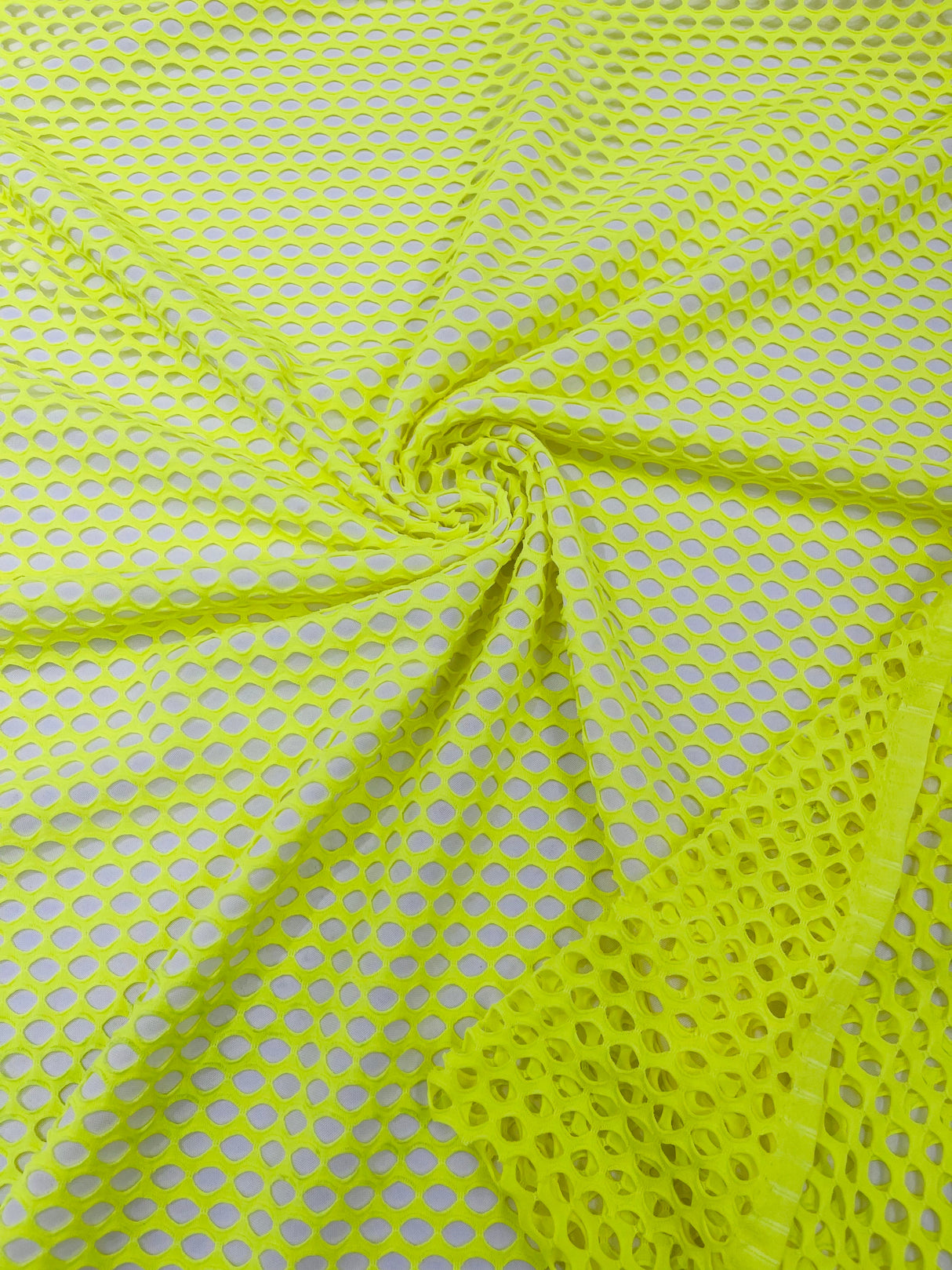 Big Hole Fishnet Mesh Polyester Nylon Spandex Fabric - Big Hole, 4-Way Stretch, 60" Width, 170 GSM, 1.04 Mm (1 Yard)