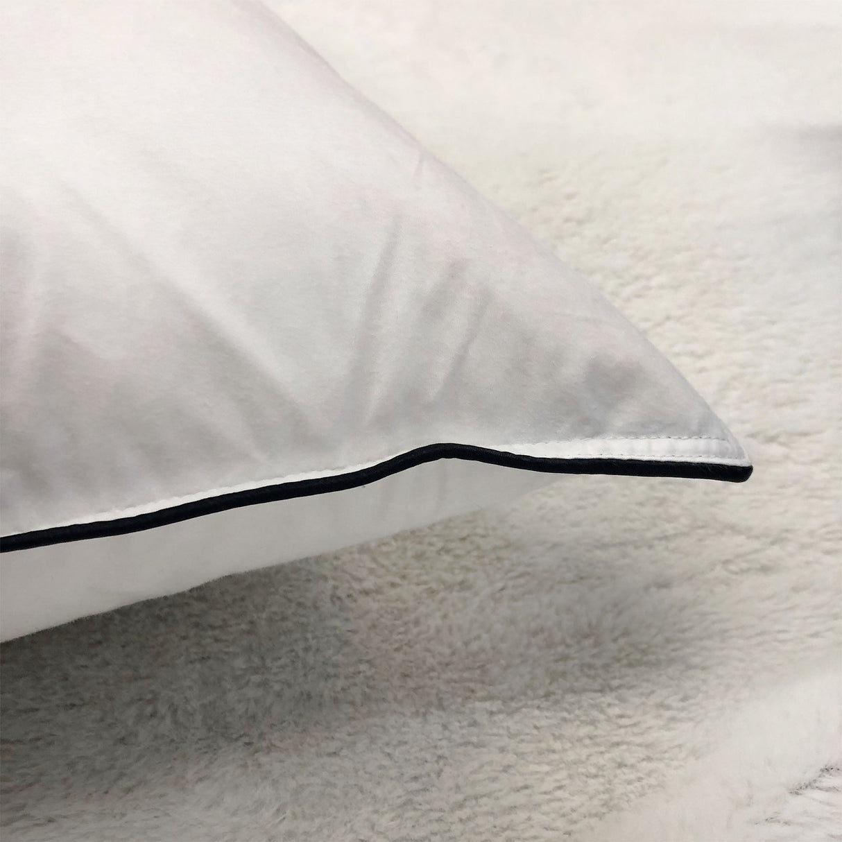 Premium Feather Filled Inserts Feather Down Pillow Insert Fabric - White, Multiple Sizes (1 Piece)