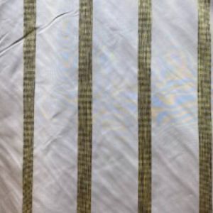 Ferraro Fabric 100 Percent Silk Taffeta Fabric - Two-Toned Stripe, 54" Width (1 Yard)