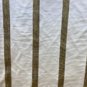 Ferraro Fabric 100 Percent Silk Taffeta Fabric - Two-Toned Stripe, 54" Width (1 Yard)