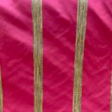 Ferraro Fabric 100 Percent Silk Taffeta Fabric - Two-Toned Stripe, 54" Width (1 Yard)