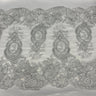 1 Yard 100% Polyester Net Mesh 12.5" Wide Corded Double Sided Lace Trimming