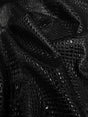 Panther Black Florida Gator 3D Embossed Vinyl Fabric