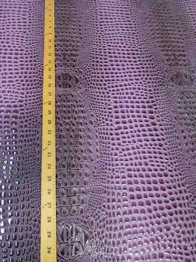 Fiji Turquoise Florida Gator 3D Embossed Vinyl Fabric