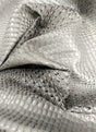 Mercury Silver Florida Gator 3D Embossed Vinyl Fabric