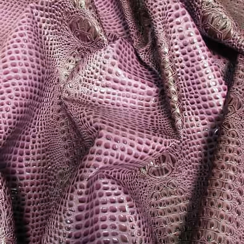 Passion Purple Florida Gator 3D Embossed Vinyl Fabric