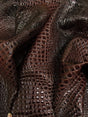 Hickory Red Florida Gator 3D Embossed Vinyl Fabric