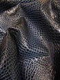 Mystic Blue Florida Gator 3D Embossed Vinyl Fabric