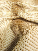 Western Cream Florida Gator 3D Embossed Vinyl Fabric