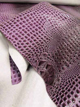 3D Embossed Vinyl Fabric Dark Wine Florida Gator by the Yard