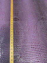 3D Embossed Vinyl Fabric Dark Wine Florida Gator by the Yard