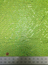 Shiny Diamond Faux Sequins Glitter Waves Polyester Spandex Fabric - Black/Teal, Green, Purple, Fuchsia, Red, Diamond Pattern, 58-60" Width