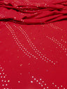 Polyester Knit Jersey Fabric - 3Mm Silver Hologram Circle, Light Weight, 58"-60" Wide