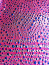 Stars And Stripes Hologram Foil Stretch Polyester Spandex Fabric - Fuchsia/Silver, Lime Green/Silver, Holographic Metallic Foil, 58"-60" Width