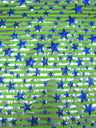 Stars And Stripes Hologram Foil Stretch Polyester Spandex Fabric - Fuchsia/Silver, Lime Green/Silver, Holographic Metallic Foil, 58"-60" Width