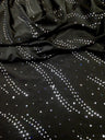 Polyester Knit Jersey Fabric - 3Mm Silver Hologram Circle, Light Weight, 58"-60" Wide