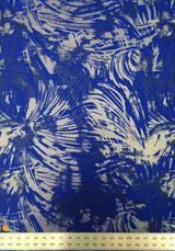 Abstract Splash Big Pattern 3 Tone Matte Silver Gray Foil Nylon Spandex Fabric - Royal, Purple, Hot Pink, Black, White, Red, Abstract Pattern, 58"-60" Width