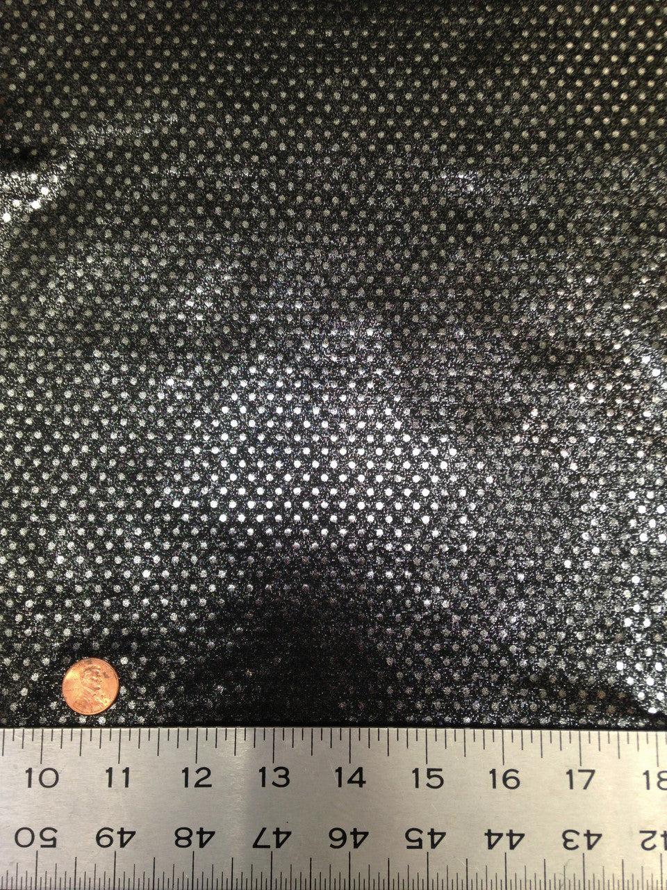Polyester Spandex Fabric - 2Mm Circle Foil Dots, 58"-60" Wide