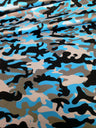 Mini Camouflage Pattern Matte Foil Nylon Spandex Fabric - Black/Silver, Neon Fuchsia, Neon Turquoise, Neon Lime Green, 58"-60" Width