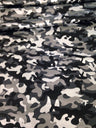 Mini Camouflage Pattern Matte Foil Nylon Spandex Fabric - Black/Silver, Neon Fuchsia, Neon Turquoise, Neon Lime Green, 58"-60" Width