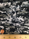 Mini Camouflage Pattern Matte Foil Nylon Spandex Fabric - Black/Silver, Neon Fuchsia, Neon Turquoise, Neon Lime Green, 58"-60" Width