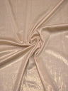 Gold Shiny Foil On Cream Stretch Lightweight Polyester Slinky Spandex Fabric - Gold, Shiny Foil, 57 To 58 Inches Wide