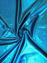 Gold Shiny Foil On Cream Stretch Lightweight Polyester Slinky Spandex Fabric - Gold, Shiny Foil, 57 To 58 Inches Wide