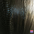 Shiny Stretch Foil Snake Skin Design Polyester Spandex Fabric - Snake Skin Design, Black/Brown/Red, 57" Width