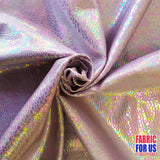 Snake Skin Hologram Nylon Spandex Fabric - White, Lime, Fuchsia, Mauve, Multi, 58/60" Wide