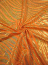 Zebra Holographic Foil Pattern Polyester Spandex Fabric - Lightweight Knit Jersey, Shiny Holographic Foil, 58" To 60" Width