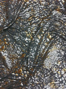 Wild Animal Print Polyester Spandex Fabric - Metallic Foil, Gray Brown, 58"-60" Width