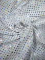 Polyester Single Spandex Fabric - 4Mm Hologram Shiny Circle, 58" To 60" Width