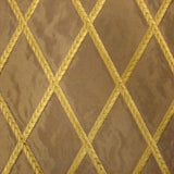 Fina Fabric 100 Percent Silk Taffeta Fabric - Diamond Embroidered, 54" Width (1 Yard)