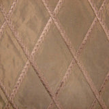 Fina Fabric 100 Percent Silk Taffeta Fabric - Diamond Embroidered, 54" Width (1 Yard)