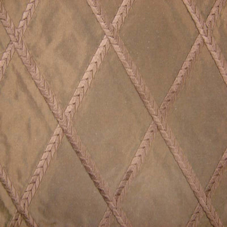 Fina Fabric 100 Percent Silk Taffeta Fabric - Diamond Embroidered, 54" Width (1 Yard)