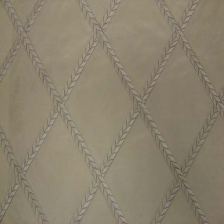 Fina Fabric 100 Percent Silk Taffeta Fabric - Diamond Embroidered, 54" Width (1 Yard)