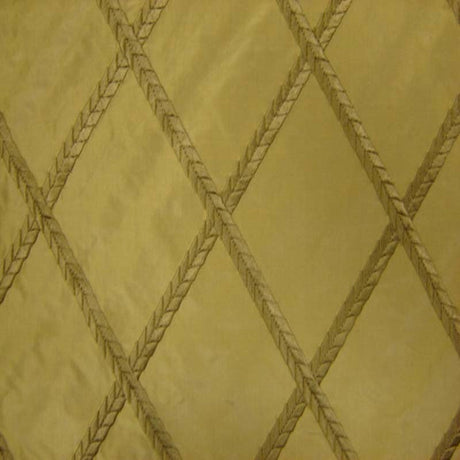 Fina Fabric 100 Percent Silk Taffeta Fabric - Diamond Embroidered, 54" Width (1 Yard)