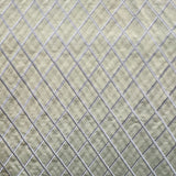 Fina Fabric 100 Percent Silk Taffeta Fabric - Diamond Embroidered, 54" Width (1 Yard)
