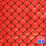 Mermaid Fish Scale Holographic Reflective Stretch Nylon Spandex Fabric - Red, Green, Royal, Fuchsia, Black, Silver, Gold, Turquoise, 58/60" Width