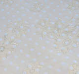 Floral Jacquard Chiffon 1D1234 Banana Polyester Fabric - Banana Floral Jacquard, 57/58" Width (1 Yard)