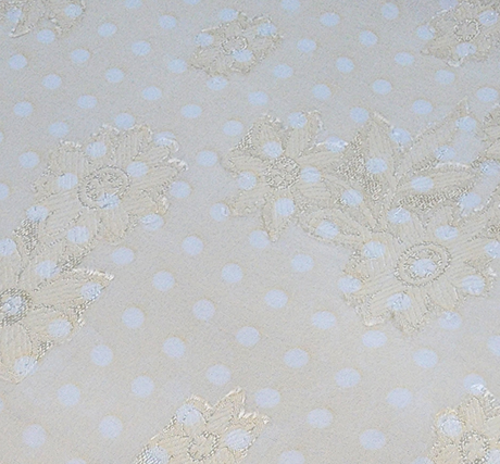 Floral Jacquard Chiffon 1D1234 Banana Polyester Fabric - Banana Floral Jacquard, 57/58" Width (1 Yard)