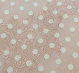 1 Yard Blush Floral Jacquard Chiffon Fabric Lightweight Sheer Polyester with Textured Weave, 57/58" Wide