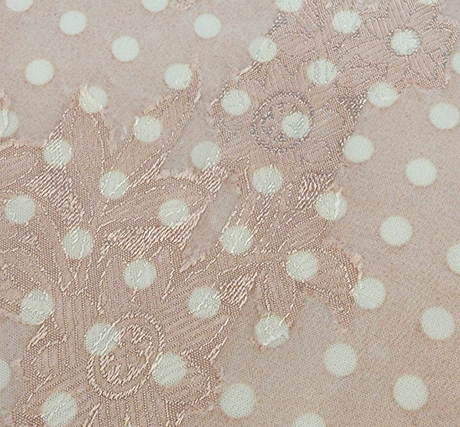 Floral Jacquard Chiffon 1D1234 Blush Polyester Fabric - Floral Jacquard, Blush, 57/58" Width